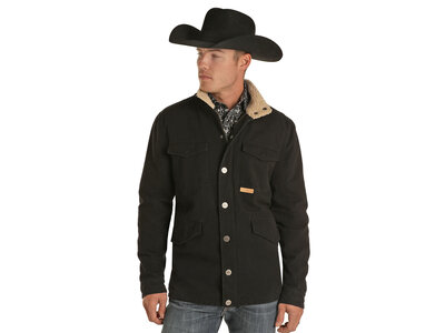 Powder River Outfitters Water Resistant Canvas Jacket with Berber Jacket - 92-1025