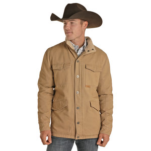 Powder River Outfitters Water Resistant Canvas Jacket with Berber Jacket - 92-1025