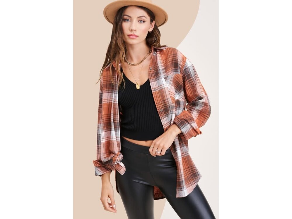 La Miel Classic Oversized Flannel
