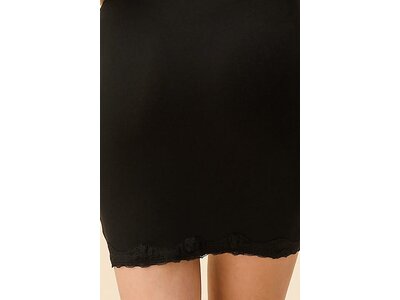 Lace Trim Ribbed Mini Cami Dress