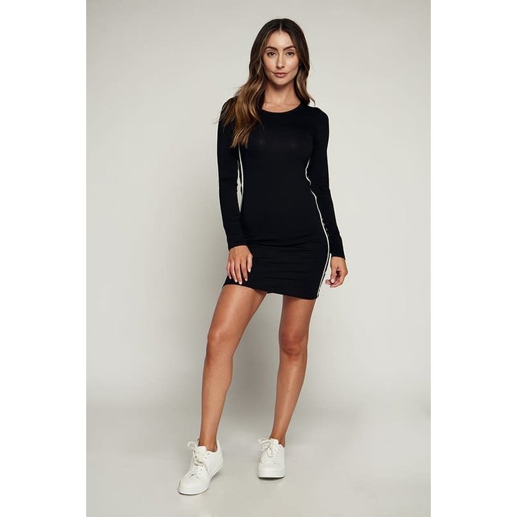 Side Sporty Detail T-Shirt Dress