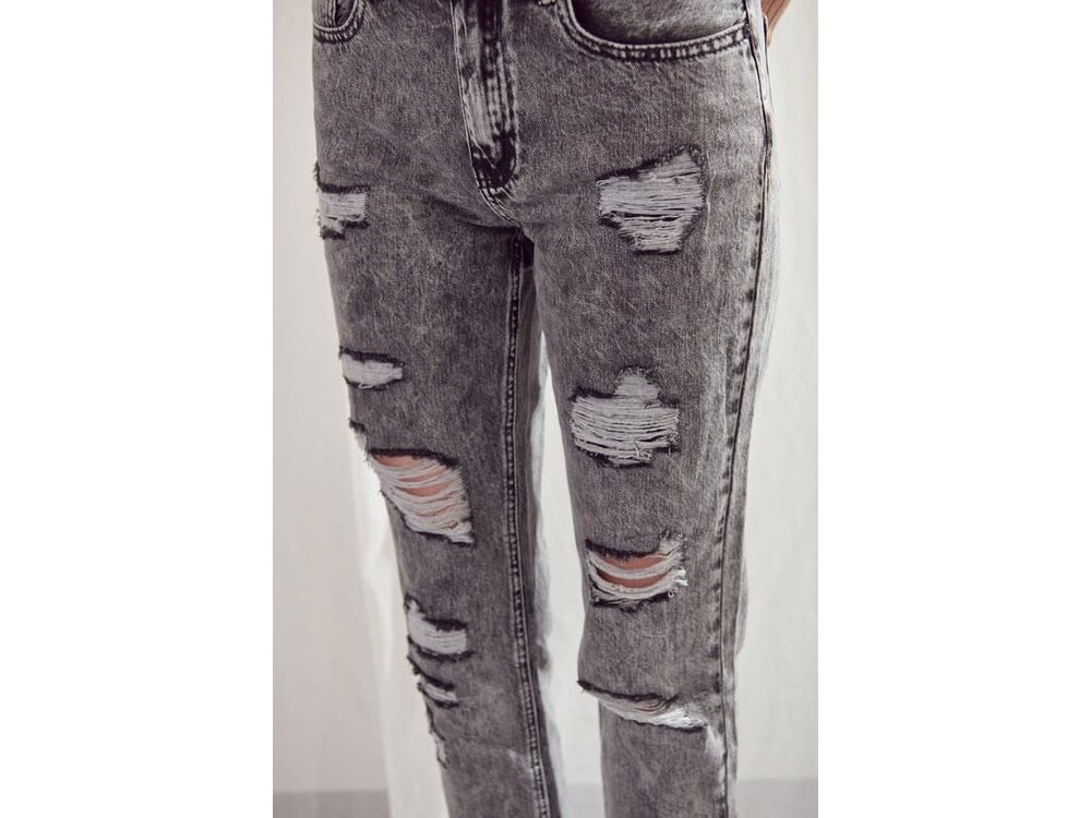 KanCan Acid Wash Black High Rise Slim Straight