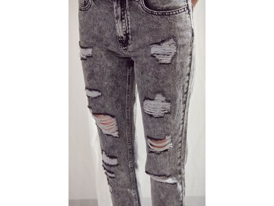 KanCan Acid Wash Black High Rise Slim Straight
