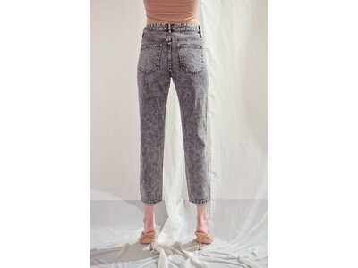 KanCan Acid Wash Black High Rise Slim Straight