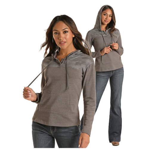 Rock and Roll Denim Grey Camo Hoodie Rock and Roll Denim Grey Camo Hoodie