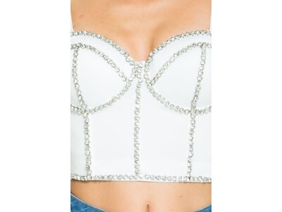 Rhinestone Bustier Top