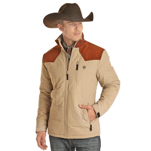 Rock and Roll Denim Western Style Zip Jacket