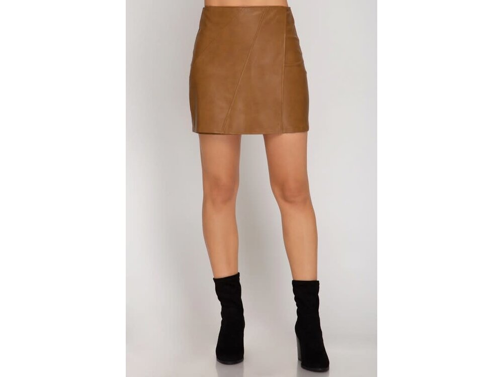 Western Inspired Pleather Skirt