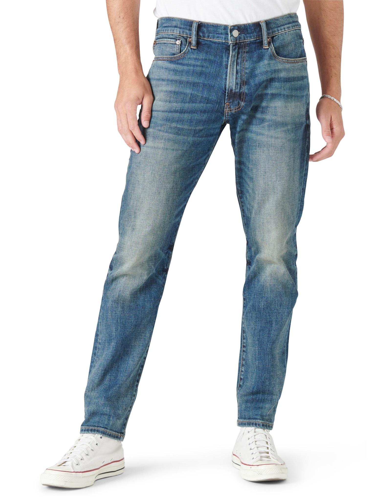 Lucky Brand Men's 410 Athletic Straight Stretch Jean - Macy's