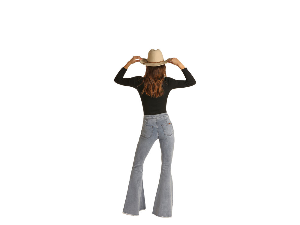 Rock and Roll Denim R&RD Bargain Bell- Powder Blue Jean