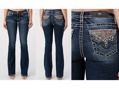 Miss ME Chloe Boot- Western Patchwork