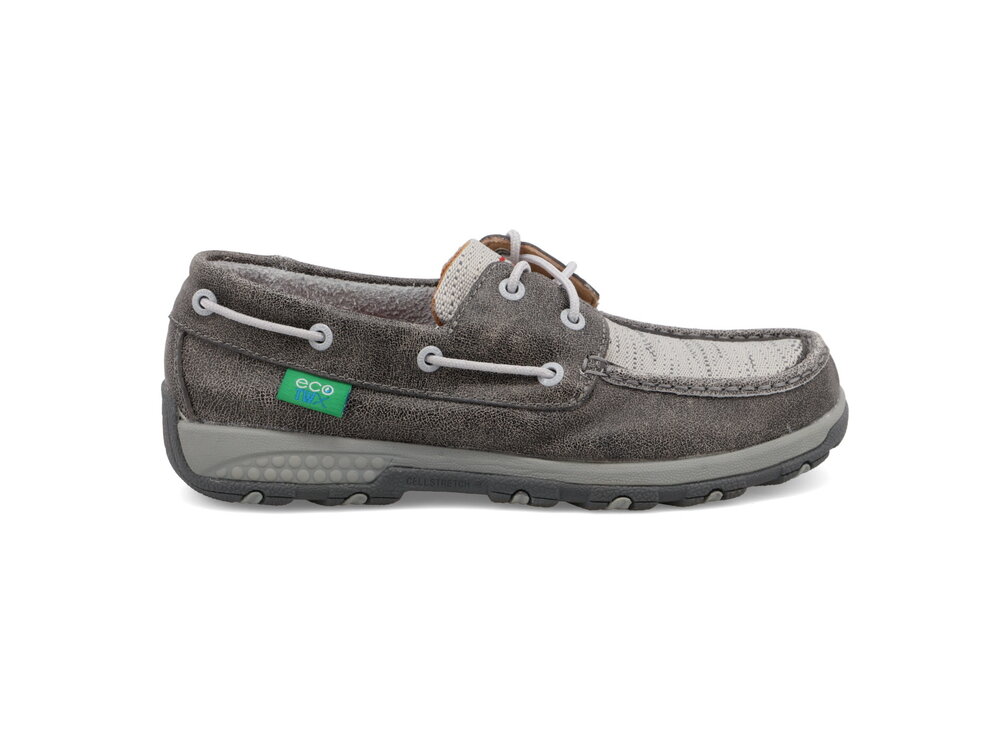 Twisted X Cellstretch-Boat Shoe-Grey-WXC0007
