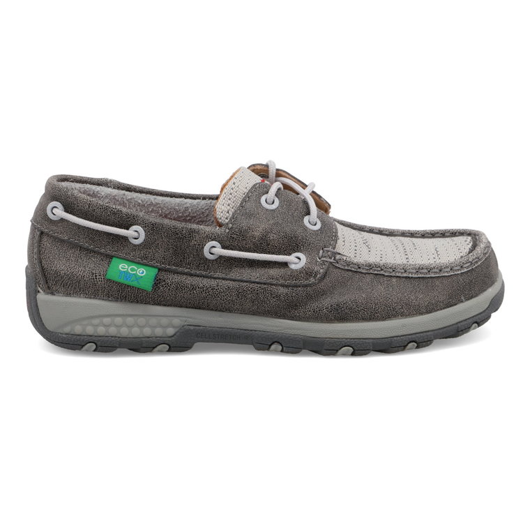 Twisted X Cellstretch-Boat Shoe-Grey-WXC0007