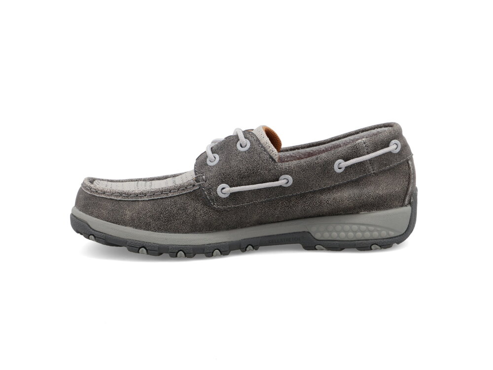 Twisted X Cellstretch-Boat Shoe-Grey-WXC0007