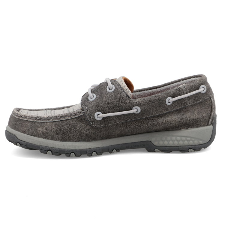 Twisted X Cellstretch-Boat Shoe-Grey-WXC0007