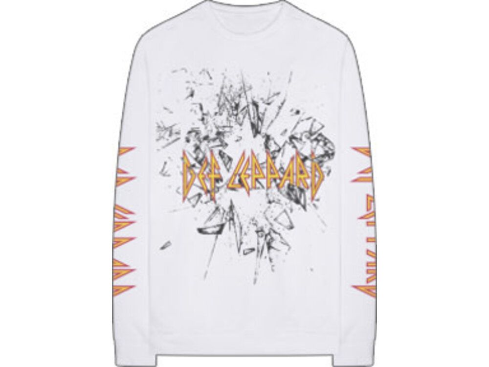 Def Leppard White Long Sleeve