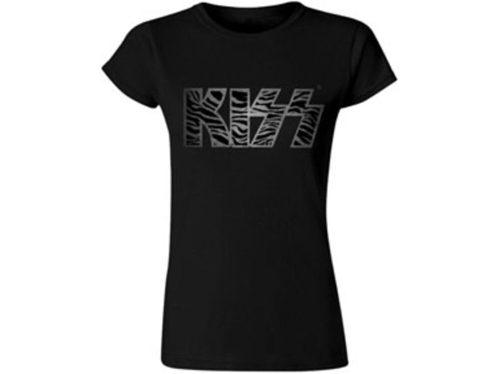 Kiss- Juniors Band Tee Silver Zebra