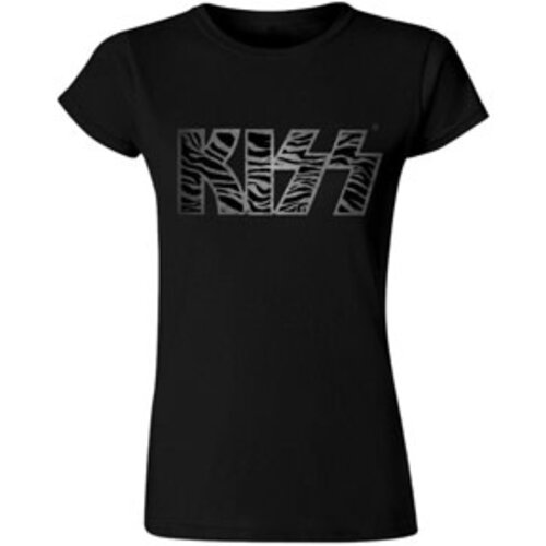 Kiss- Juniors Band Tee Silver Zebra