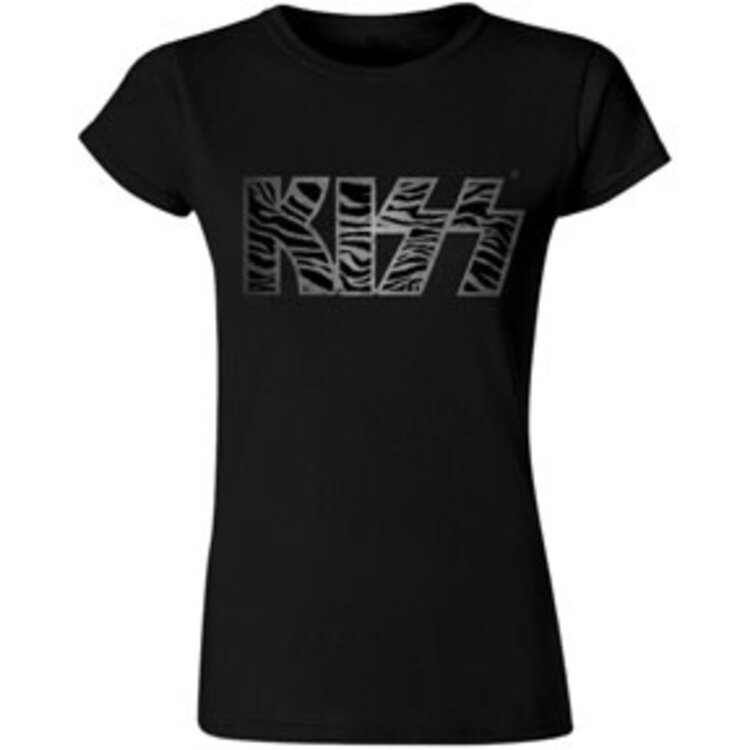 Kiss- Juniors Band Tee Silver Zebra