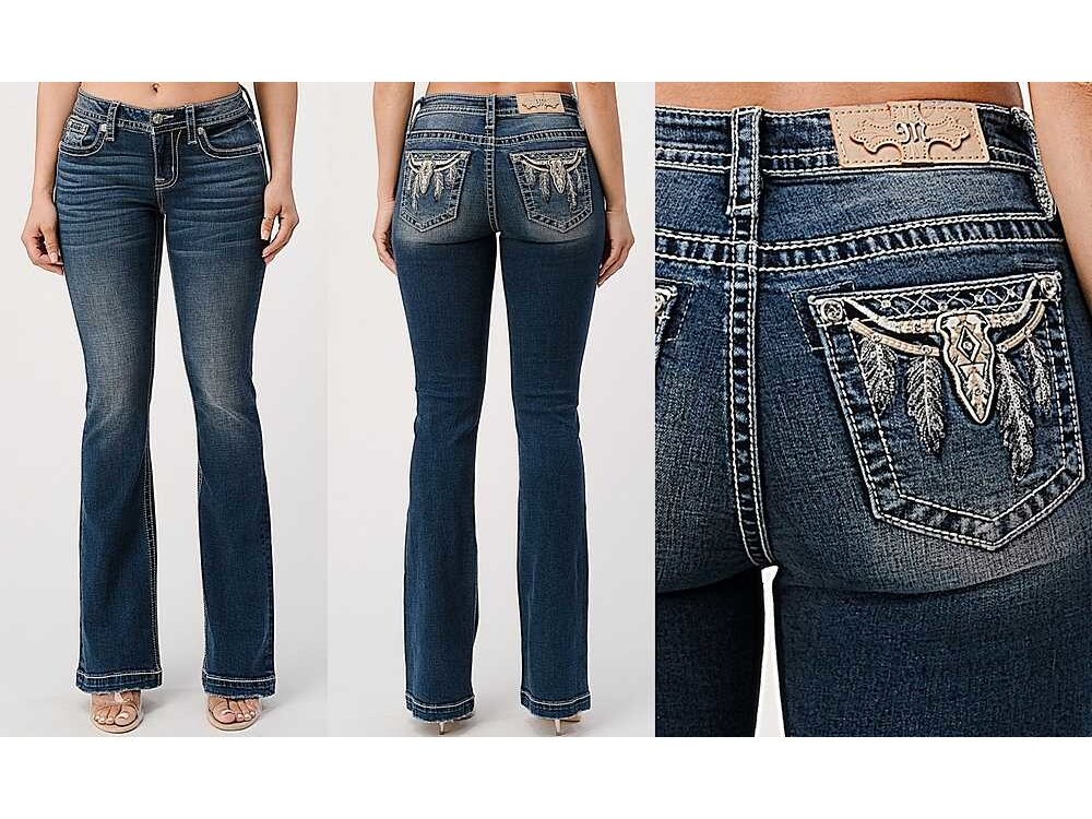 Miss ME Chloe Boot- Feathery Longhorn Mid-Rise Boot