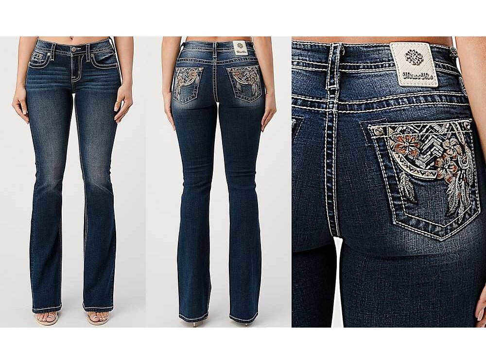 Miss ME Chloe Boot- Bohemian Floral Dream Catcher Mid-Rise