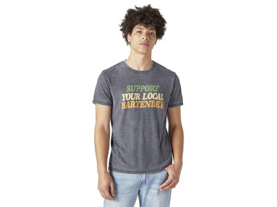 Lucky Brand Support Your Local Bartender Tee