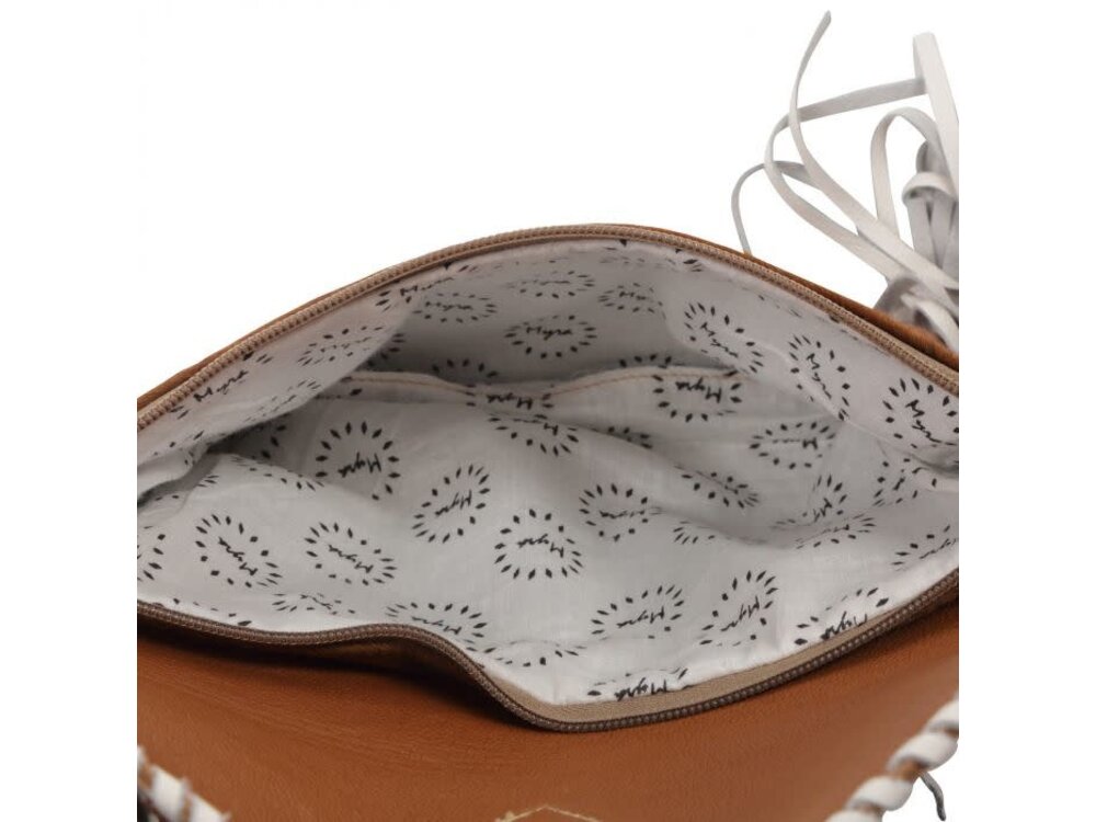 Myra Bags Silver Unicorn Leather Bag