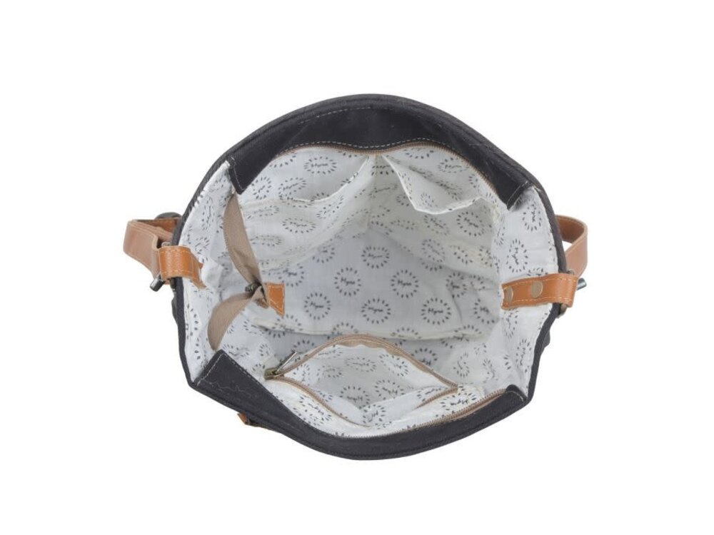 Myra Bags Blue Candle Hand-Tooled Bag