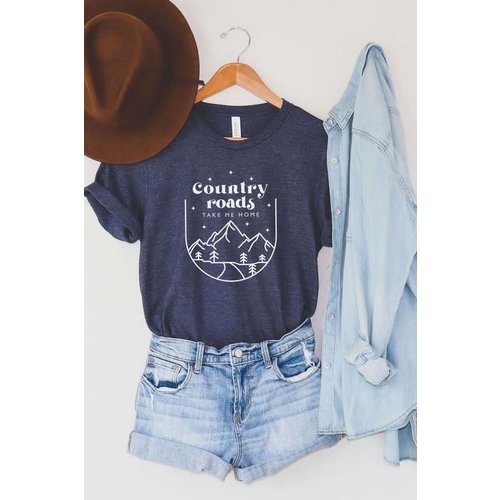 Country Roads Take Me Home Tee Country Roads Take Me Home Tee