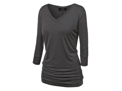 Made By Johnny Dolman Sleeve 3/4 Sleeve with Side Shirring