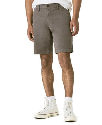 Lucky Brand 9in Stretch Twill Flat Front Shorts