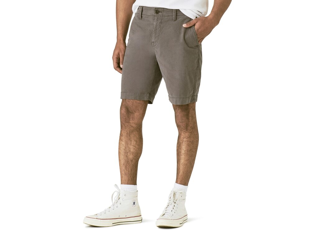 Lucky Brand 9in Stretch Twill Flat Front Shorts
