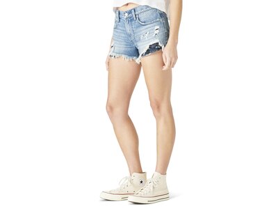 Lucky Brand Mid-Rise Boy Short Distressed Hem and Pocket Accent