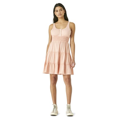 Lucky Brand Tiered Knit Dress in Peaches and Cream