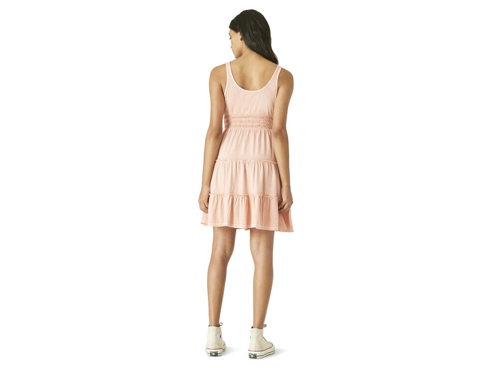 Lucky Brand Tiered Knit Dress in Peaches and Cream