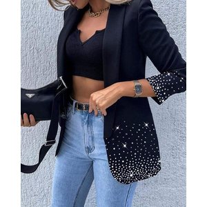 Rhinestone Detail Blazer