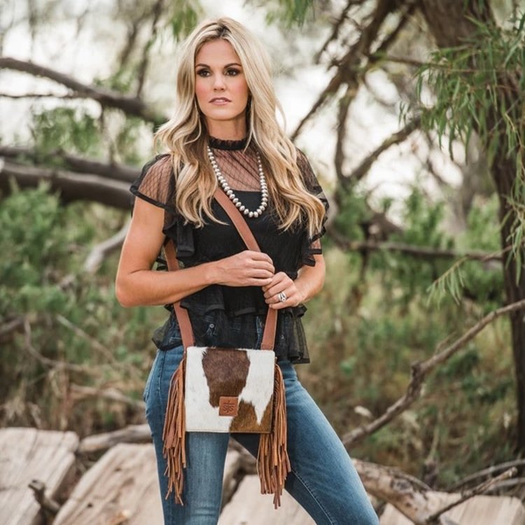 STS Ranchwear Cowhide Miss Kitty Saddle Bag