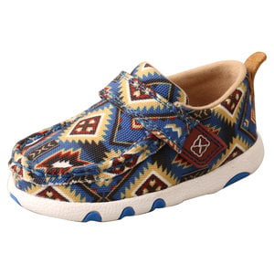 Twisted X Infant Driving Moc- Multicolor Blue Aztec ICA0019