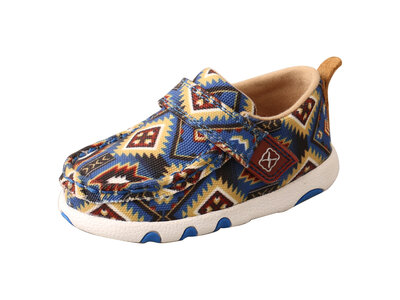 Twisted X Infant Driving Moc- Multicolor Blue Aztec ICA0019
