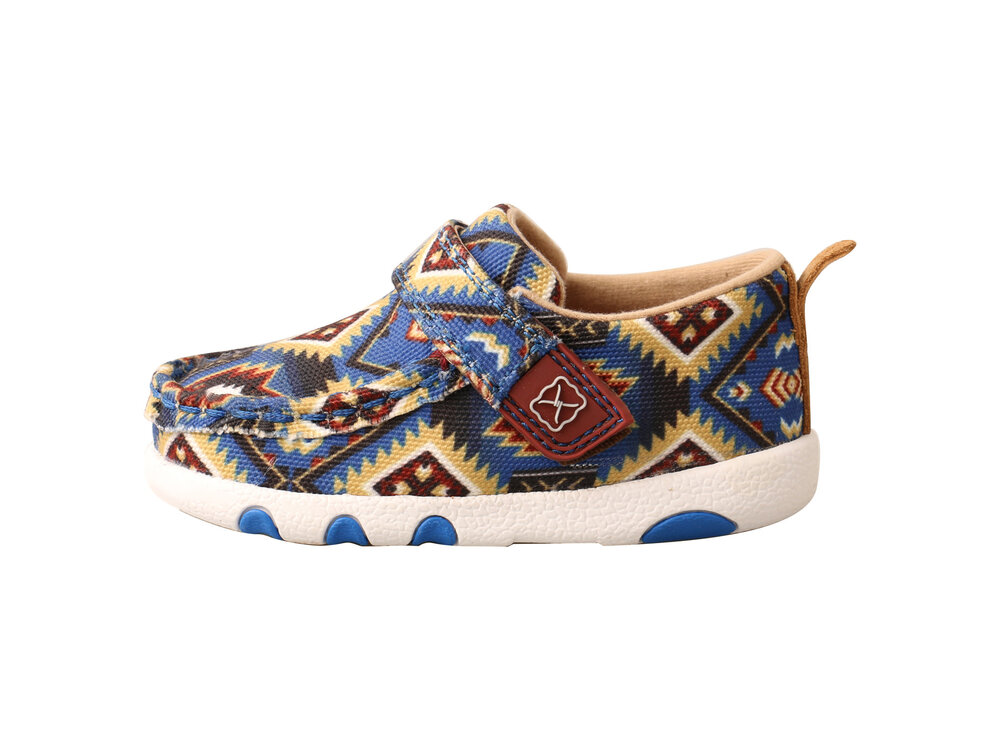 Twisted X Infant Driving Moc- Multicolor Blue Aztec ICA0019
