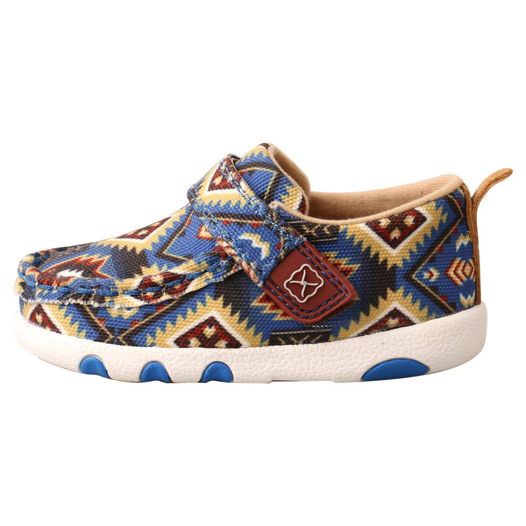 Twisted X Infant Driving Moc- Multicolor Blue Aztec ICA0019