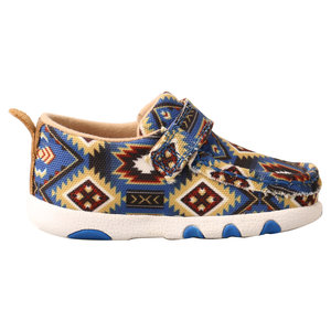 Twisted X Infant Driving Moc- Multicolor Blue Aztec ICA0019
