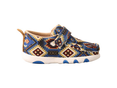 Twisted X Infant Driving Moc- Multicolor Blue Aztec ICA0019