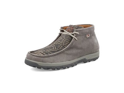 Twisted X Chukka Driving Moc- Grey and Grey Elephant MXC0017