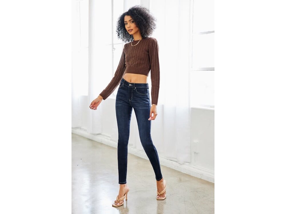 KanCan High Rise Dark Wash Super-Skinny