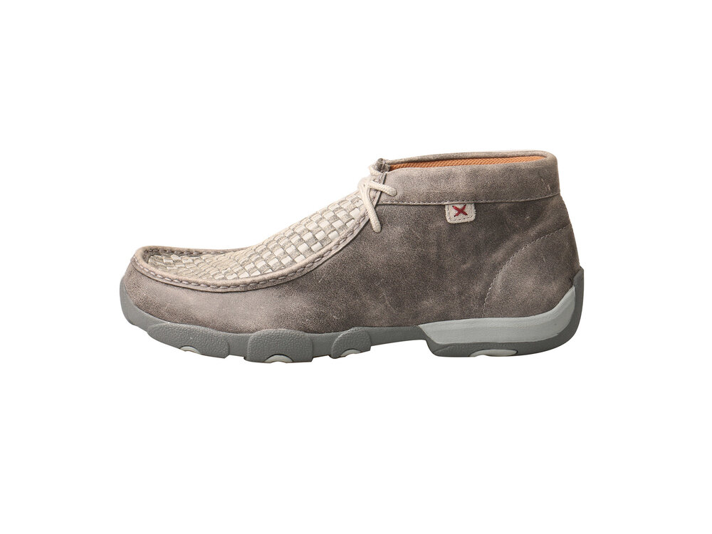 Twisted X Chukka Driving Moc in Woven Grey