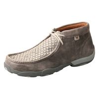 Chukka Driving Moc in Woven Grey