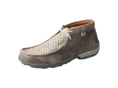 Twisted X Chukka Driving Moc in Woven Grey