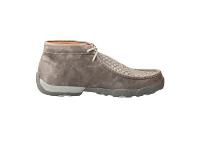 Twisted X Chukka Driving Moc in Woven Grey