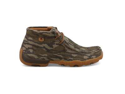 Twisted X Twisted X Mossy Oak Collab Collection - Chukka Driving Moc in Mossy Oak Bottomland Camo